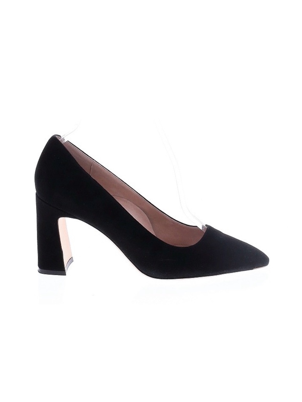 Like new ALLY Shoes Women's Black Suede Block Heel Pumps size 40.5 B